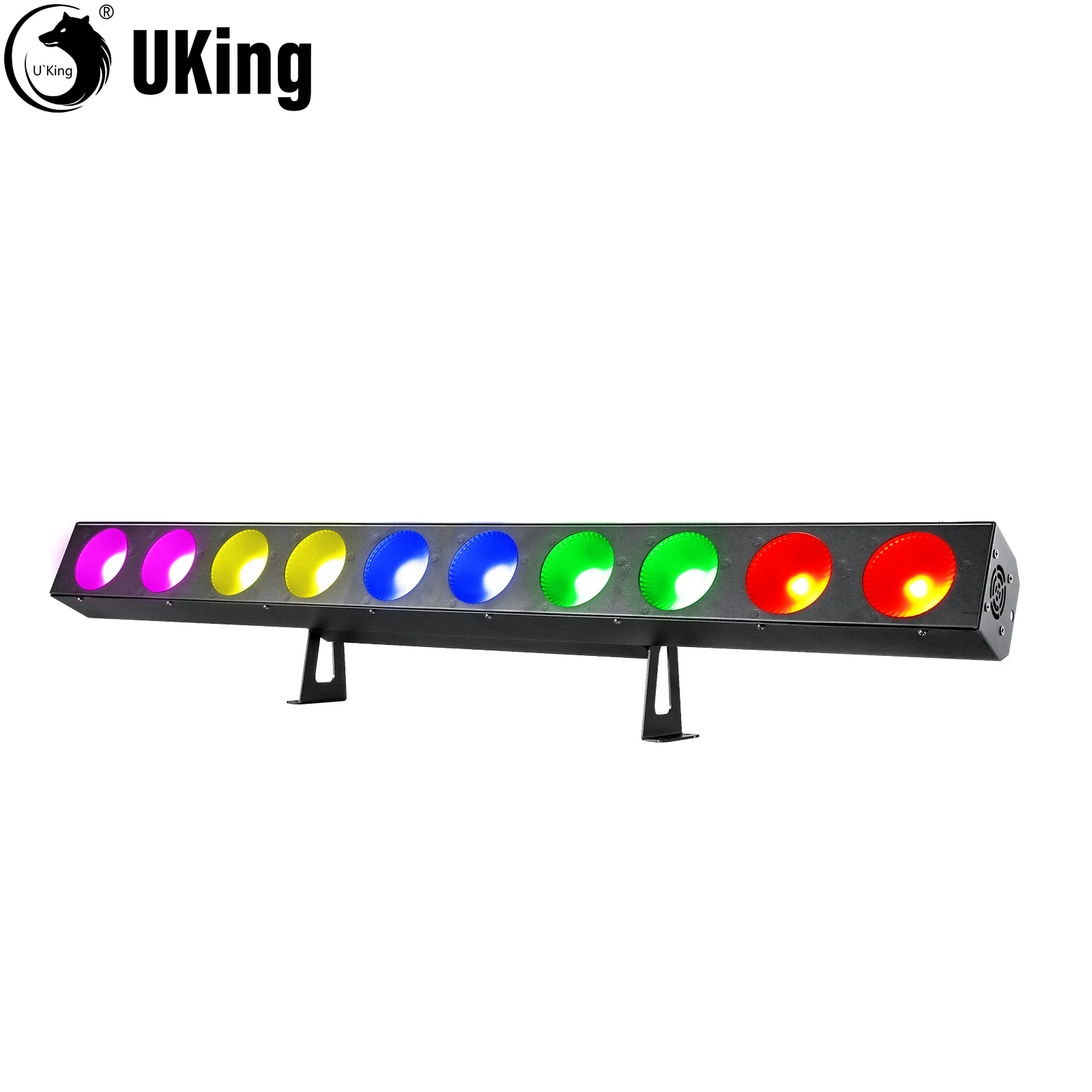 U'King 90W 10-Eye COB Stage Wash Light Bar 10X12W RGBW LED Stage Light Bar DMX512 Matrix Light For DJ Club Party Stage Lighting