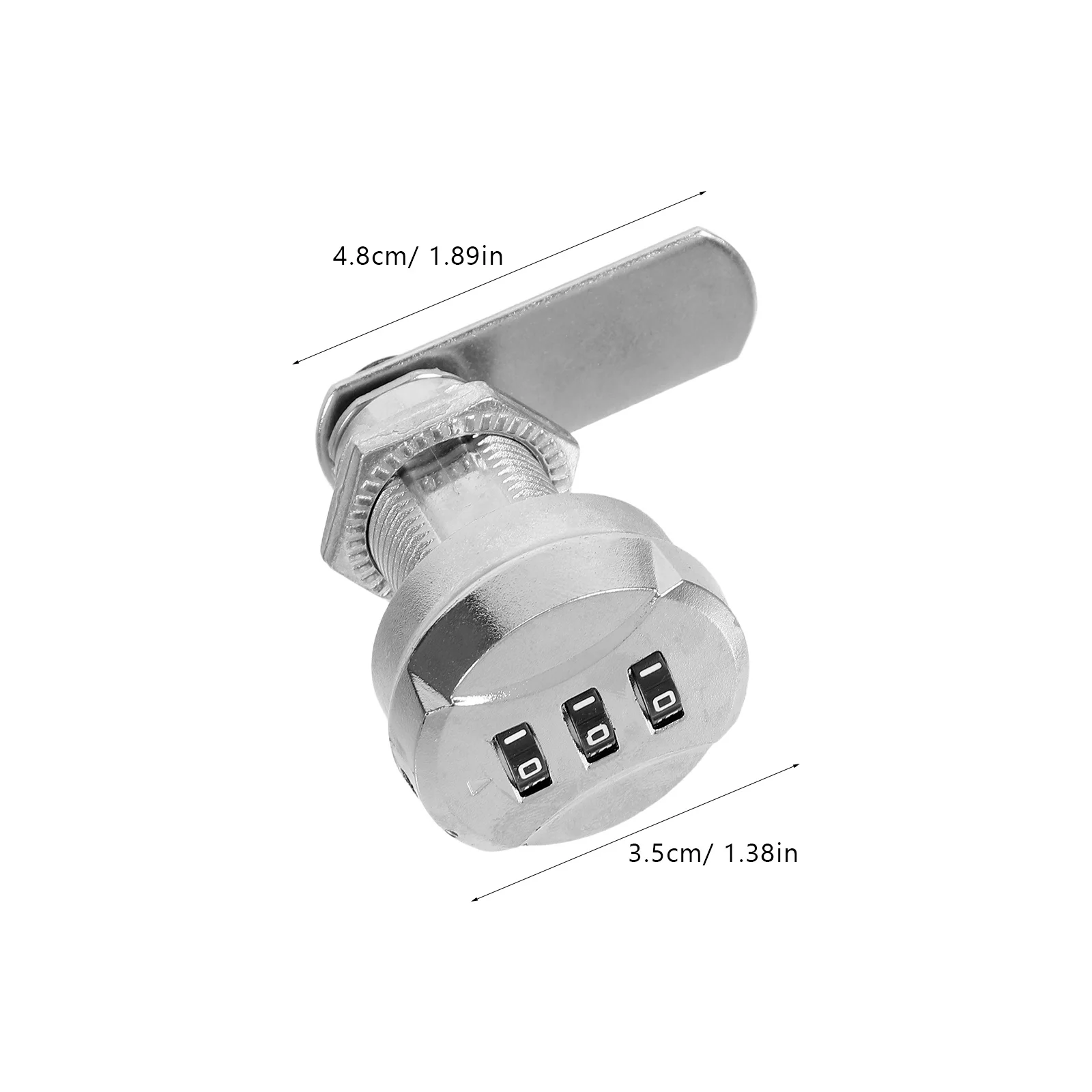 2Sets Mechanical Combination Locks Password Drawer Locks Zinc Alloy for Cabinets File Drawers Mailbox Security