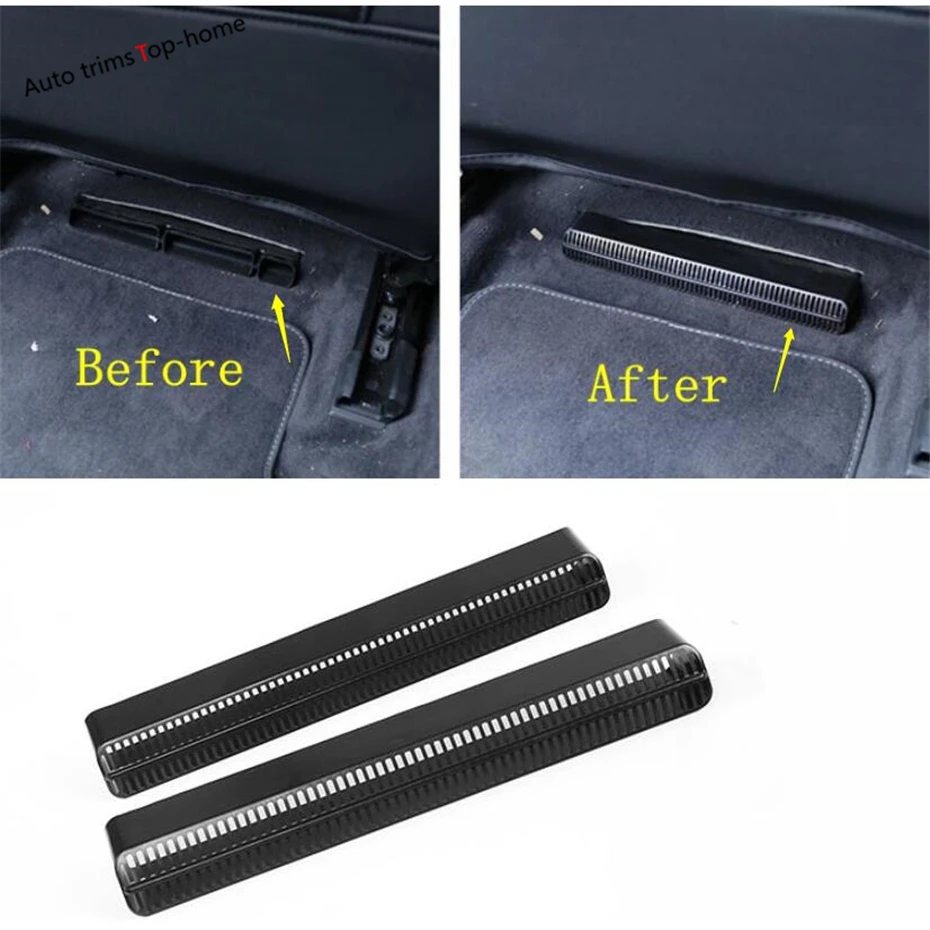 Seat Bottom Air AC Outlet Duct Vent Anti-blocking Plastic Protective Cover Kit For Audi A6 C8 / A7 2019 - 2022 Car Accessories