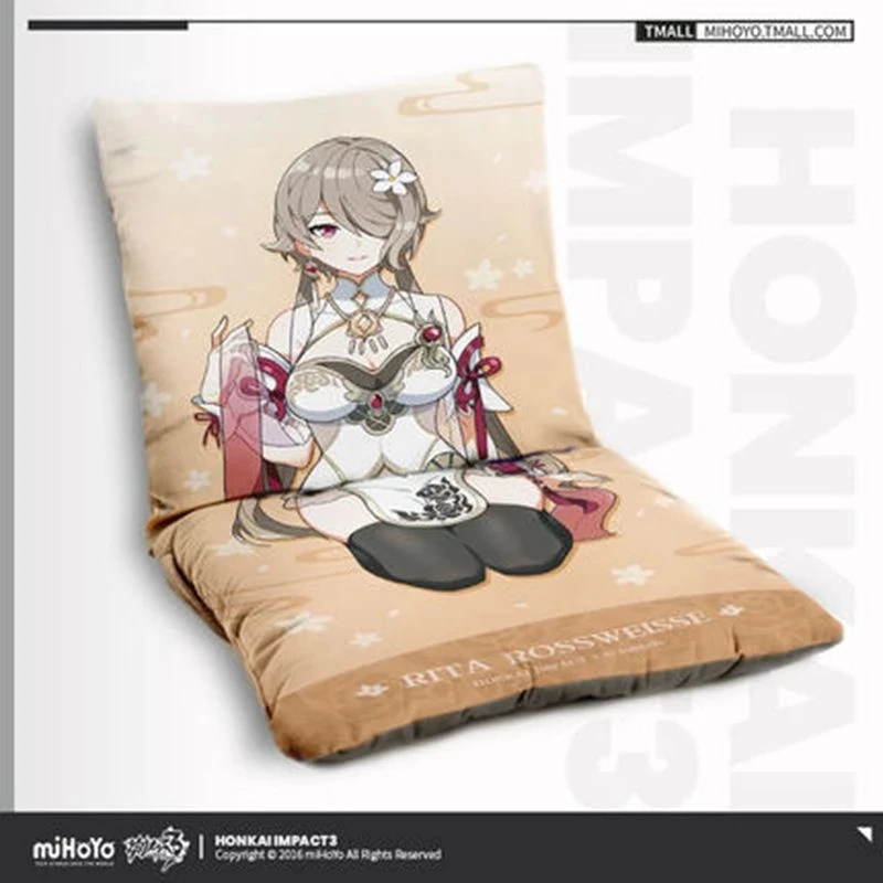 [Genuine] miHoYo/Honkai Impact 3 Valkyrie One Piece Cushion Pillow SAKURA FU HUA RITA 2022 New Cosplay Christmas Gift Kids