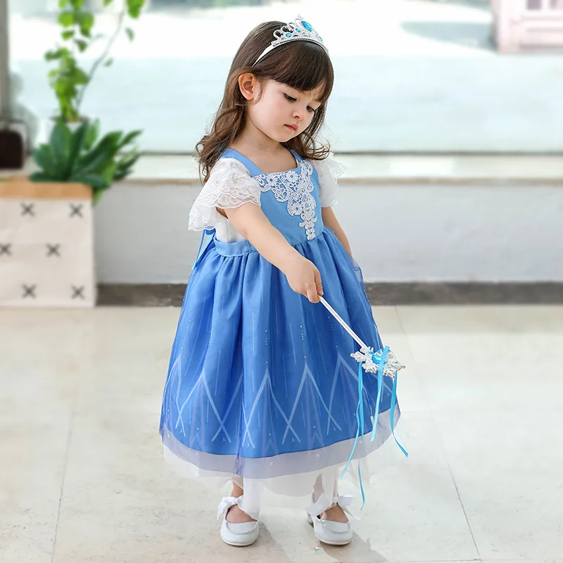 Delantal impermeable para niños, vestido Floral de comedor, transpirable, bonito diseño de princesa Sophia