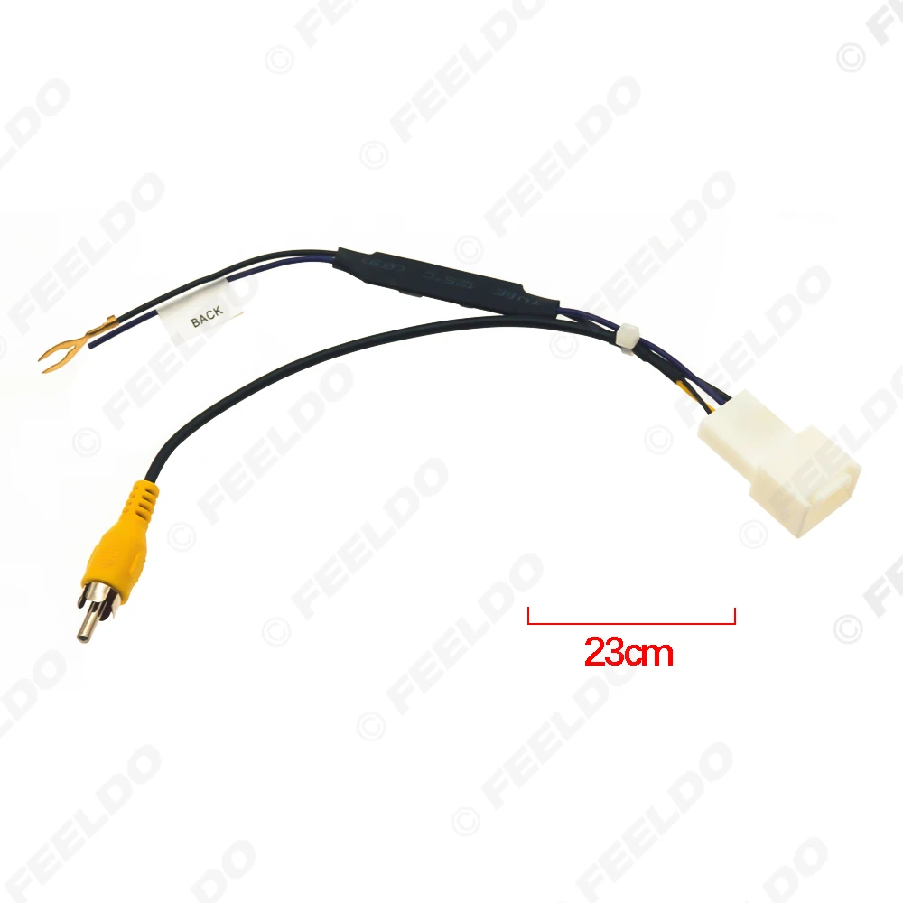 5Pcs Car Parking Rear Camera 5Pin Video Plug Converter RCA Cable For Toyota Car Models Parking Reverse Wire Adapter
