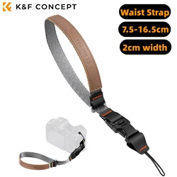 K&F CONCEPT Camera Wrist Strap Nylon Leather Photographer Camera Hand Strap For Sony Canon Nikon Fuji DSLR SLR Mirrorless Camera