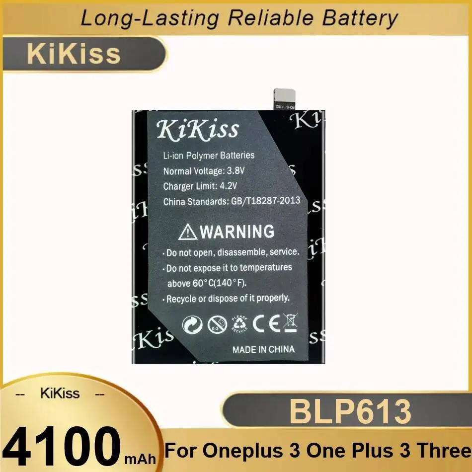 

Long-Lasting Performance High-Capacity Mobile Phone Battery BLP613 4100Mah For Oneplus 3 One Plus Three