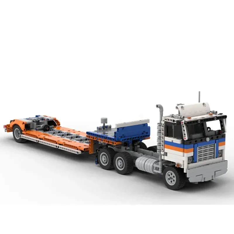 

Строительный блок MOC-96572 Полугрузовик и прицеп (42128 B-модель) для создания 1377 шт. Детские подарки на день рождения и рождественские игрушки