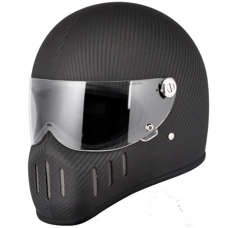 

Сертифицированный мотоциклетный шлем с одной линзой из стекловолокна, закрывающий все лицо