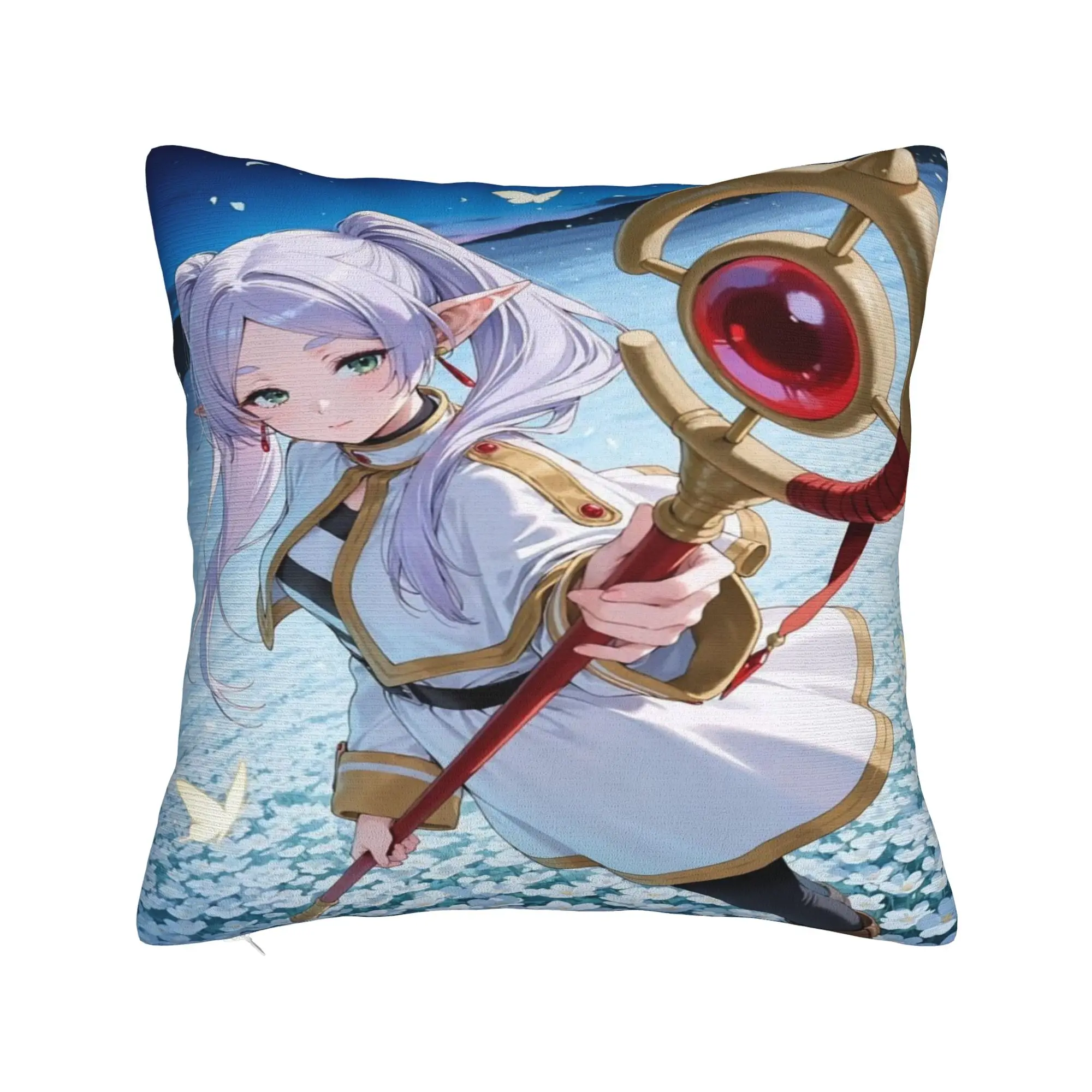 Frieren Beyond Journeys Pillowcases  Morden Pillow Case For Sofa Home Decor Soft Pillow Cover
