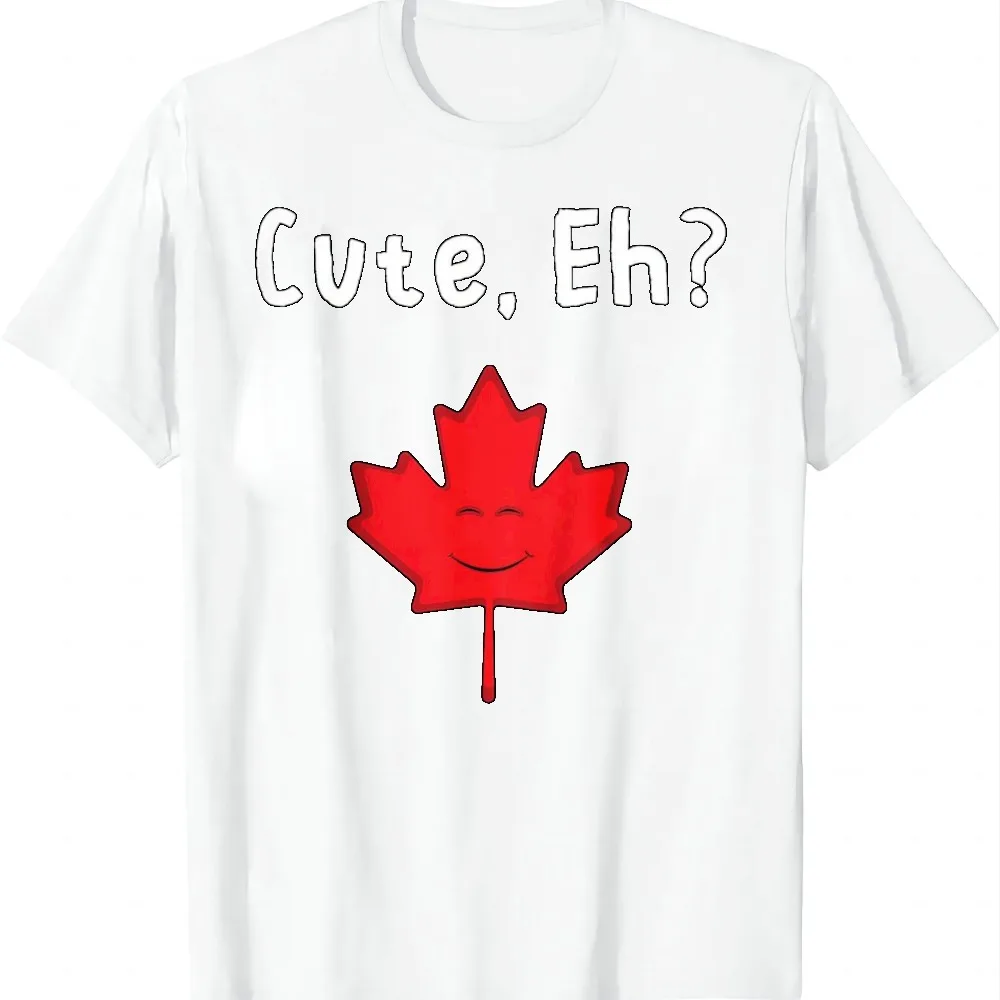 Kids Cute Eh Maple Leaf Cute Canada Canadian Kids Baby Boys Girls T-Shirt Unisex Summer Streetwear Tops Camiseta Streetwear