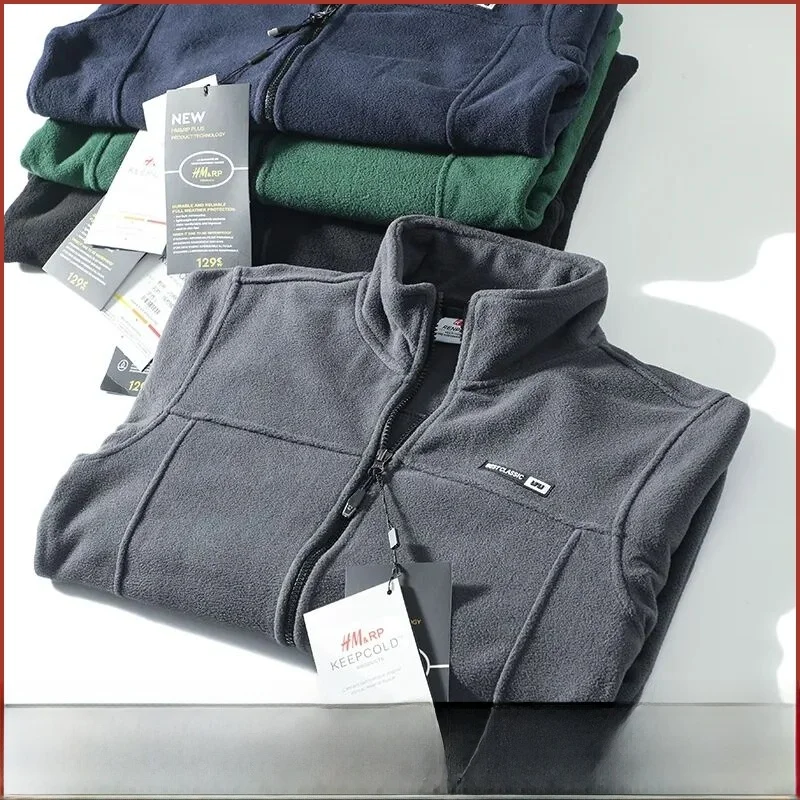 

Мужская куртка на подкладке Fce, повседневная куртка-кардиган с воротником-стойкой, пальто из полиэфирного волокна, длинная теплая верхняя одежда, весна-осень, W...