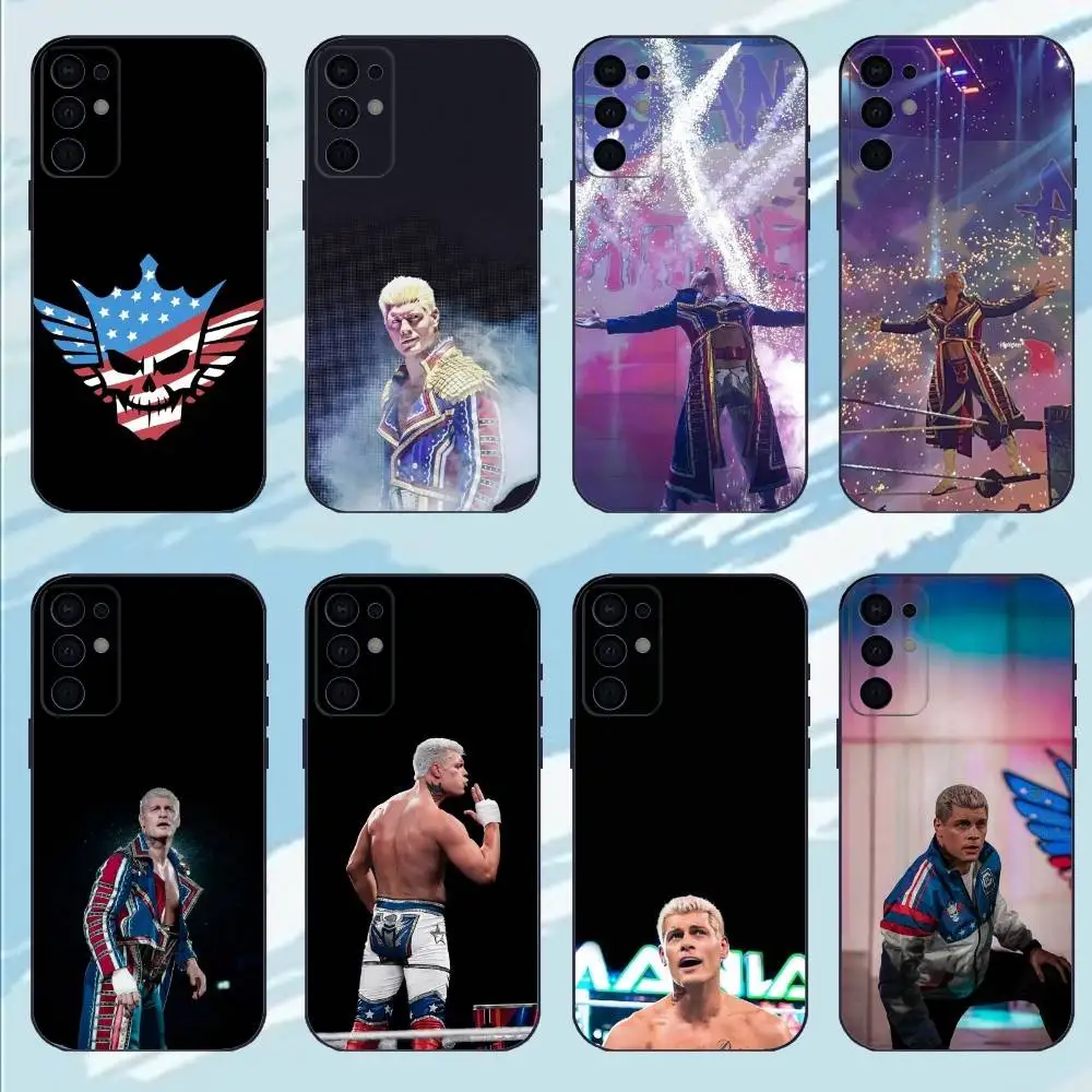 C-CodyS R-Rhodes W-Wrestler  Phone Case For Samsung S25,S24,S23,S22,S21,S20,Plus,Soft Black Shell