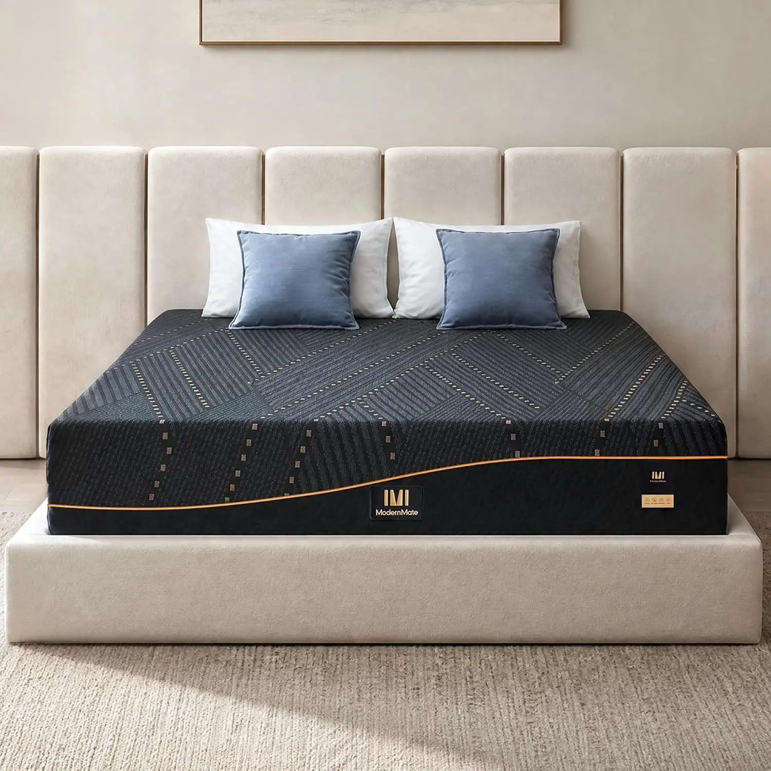 14 Inch King Memory Foam Mattress, Premium Cooling Copper Gel Memory Foam for Hot Sleepers, Made in USA, CertiPUR-US Certified