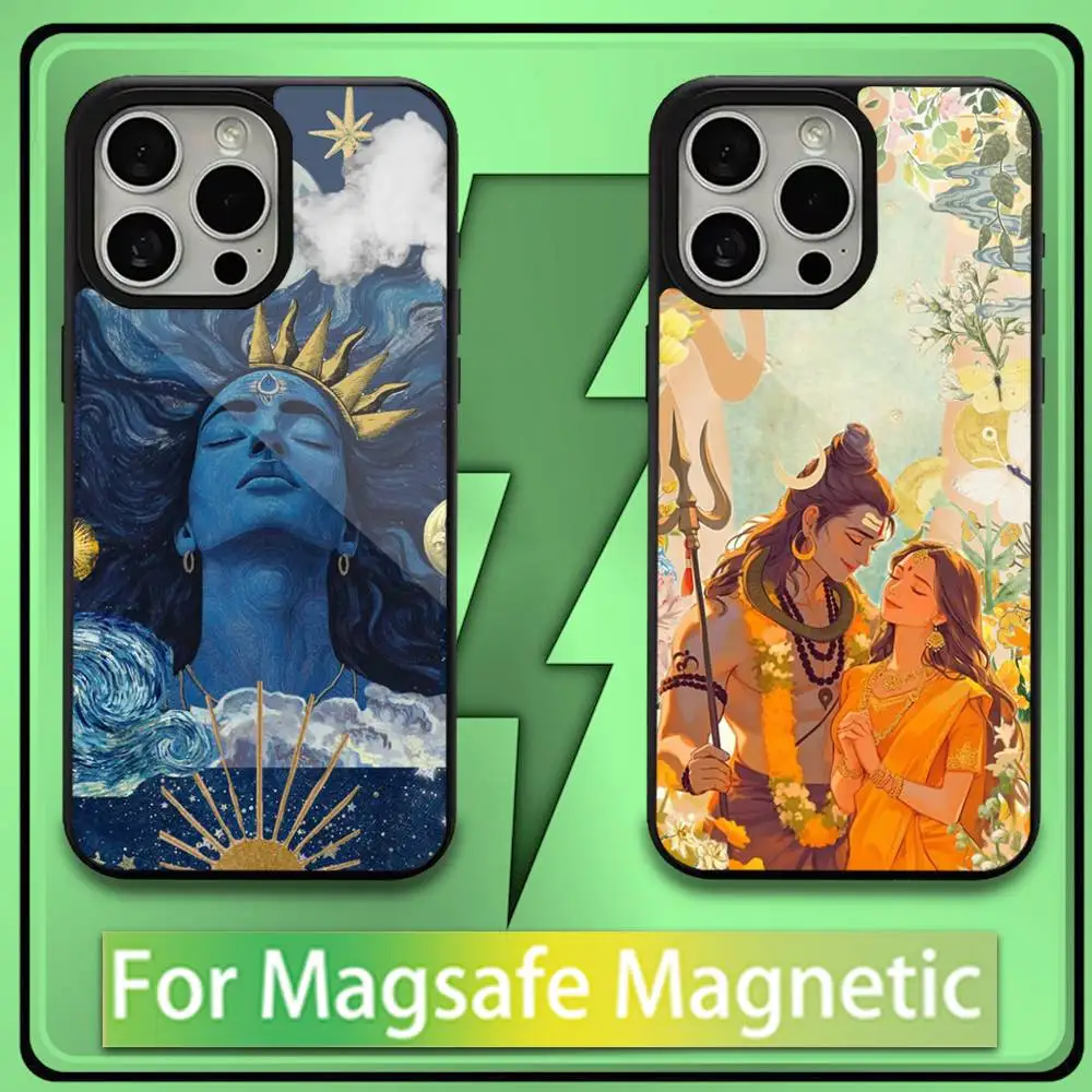 

Lord Shiva Mahadev Of India Phone Case For iPhone17,16,15,14,13,12,11,Plus,Pro,Max,Mini Soft Magesafe Magnetic Wireless Charge