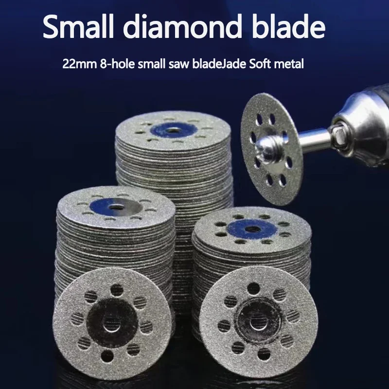 Diamond small cutting disc polishing disc emery electroplating disc new product 22mm 8 holes 10 pieces