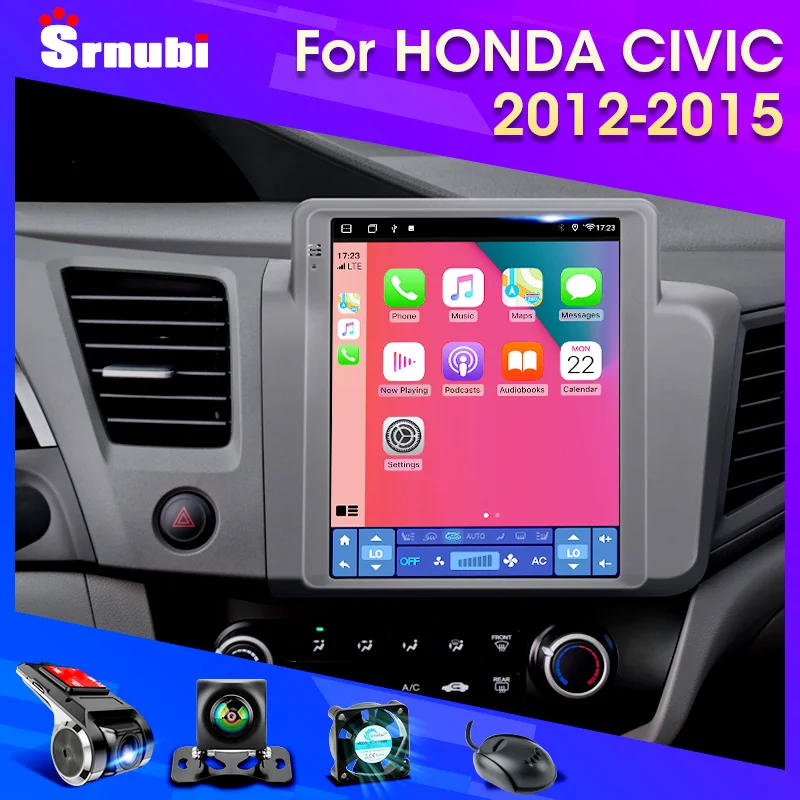 

For HONDA CIVIC 2012-2015 Android 11 Car Radio Multimidia Video Player Navigation Carplay 2 din GPS Head Unit Stereo 9.7" Audio