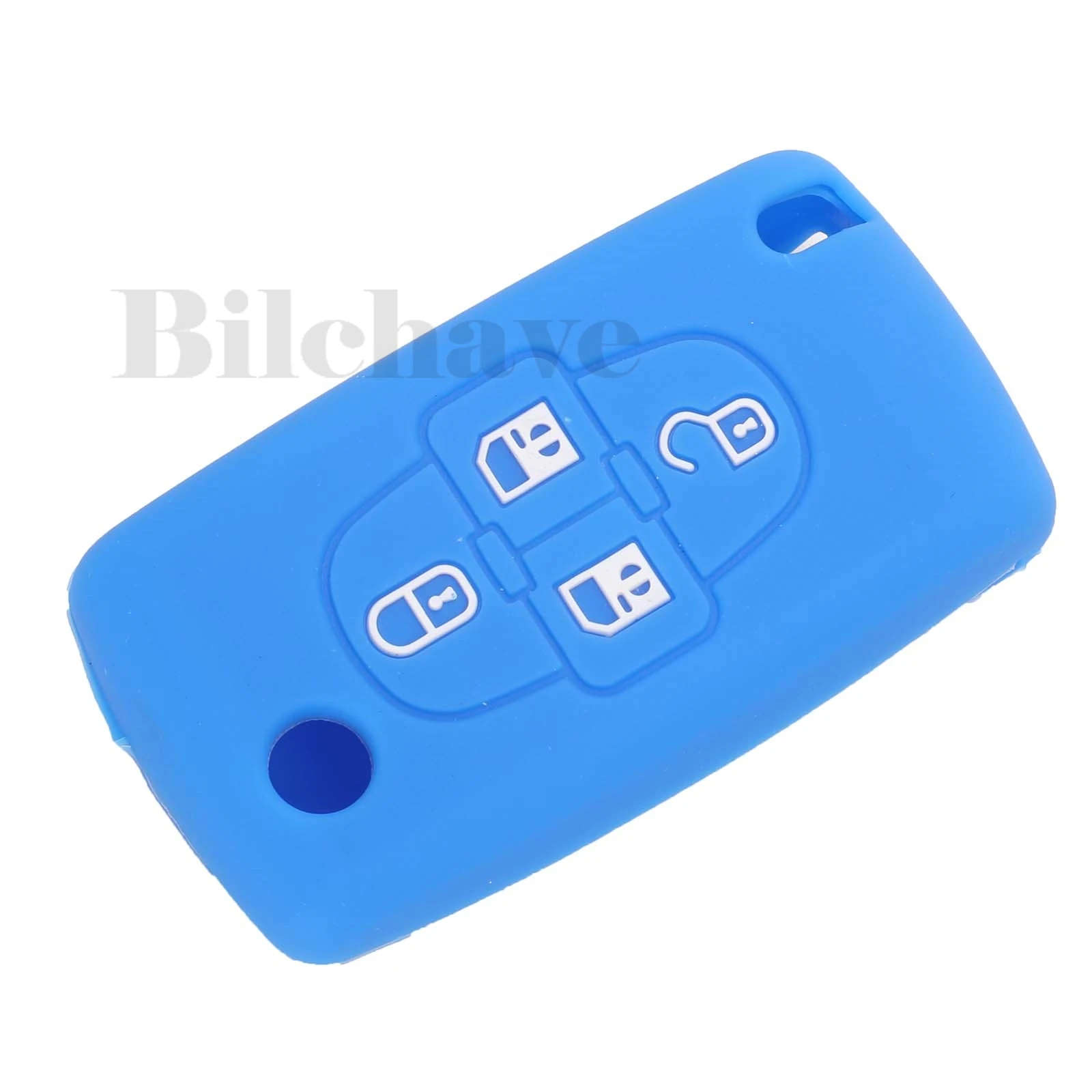 jingyuqin 4 Buttons Remote Silicone Car Key Case Cover Fob For Peugeot 1007 807 For Citroen C8 Car Accessories 2007 2008 2009