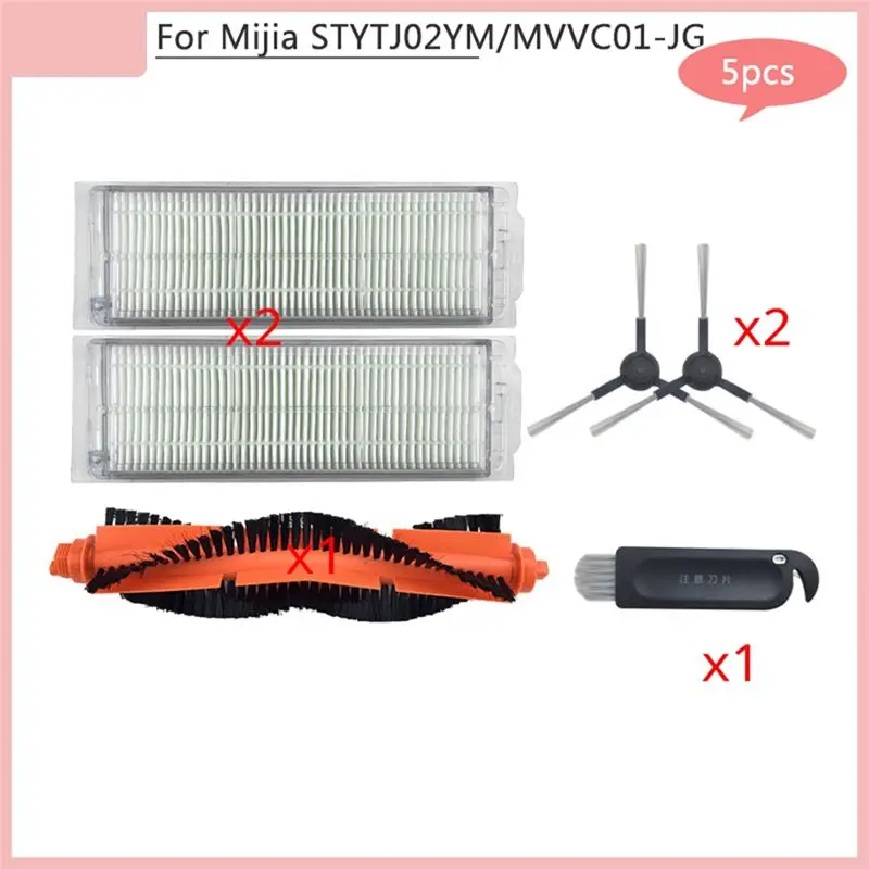 ABKJ-For Mijia STYTJ02YM MVVC01-JG Main Side Brush Made Of High Quality Materials