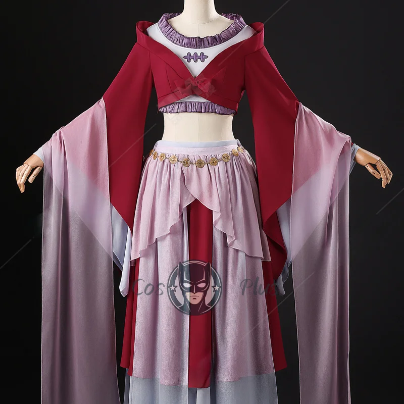 أنيمي يوميات الصيدلي Maomao المرأة تأثيري حلي فستان رقص أحمر ملابس الهالوين كرنفال حفلة موحدة