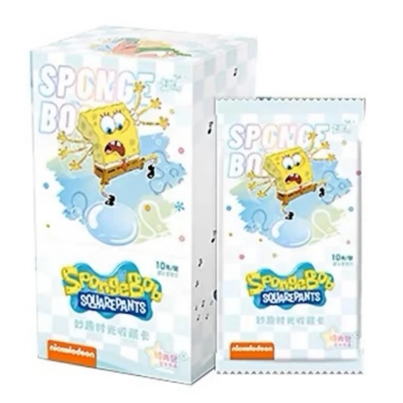 50Pcs Original Box Packaging KAYOU Card SpongeBob SquarePants Anime Characters Patrick Star Classic Collection Children\'s Gifts