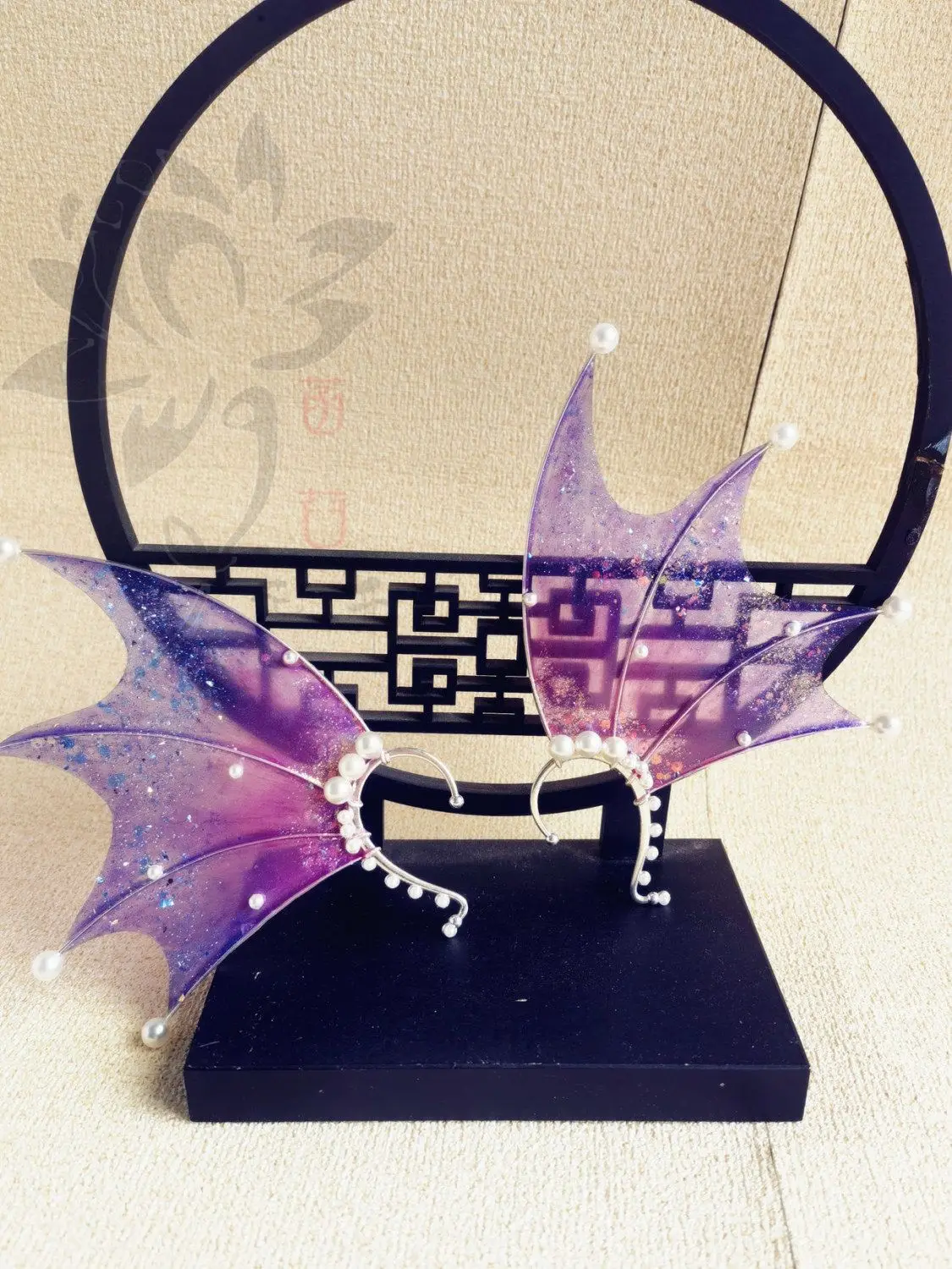 Novas orelhas de sereia cos gradiente orelhas de tubarão cocar fada feiticeiro acessórios para o cabelo orelhas de tubarão sereia adereços foto cosplay