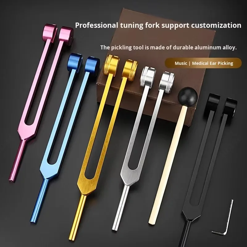Wholesale OEM LRTF 128Hz Tuning Fork, Heavy Duty Aluminum Sensory Instrument With Silicone Hammer