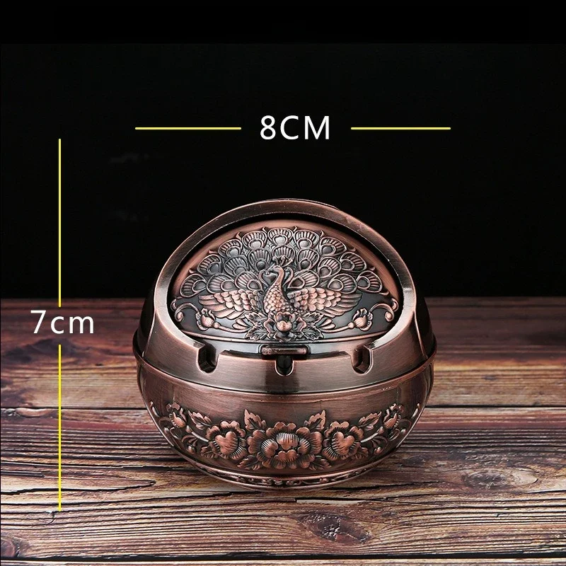 Successful Ashtray Home Living Room Creative Personality Trend with Cover Anti-fly Ash Anti-smoke Ashtray Ornament