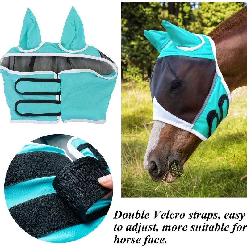 

Breathable horse mask, anti-mosquito bite horse hood hood, horse eye protection