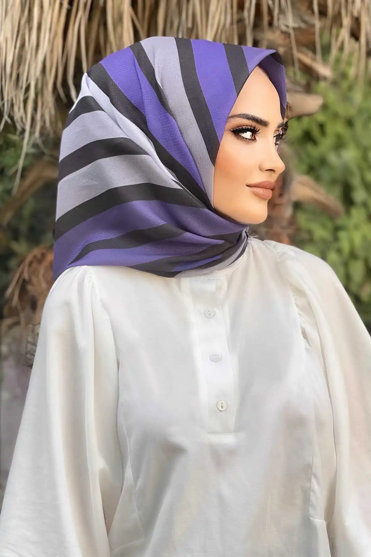 Cotton Printed Scarf E- -Winter Autumn 2021 Muslim Women Hijab headscarf Islamic Turkey