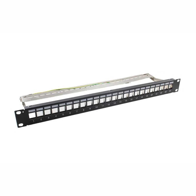 24 Ports/8 Ports UTP/FTP Unshielded/Shielded Blank Network Patch Panel Rack Mounted 19 Inch Empty 1U/2U