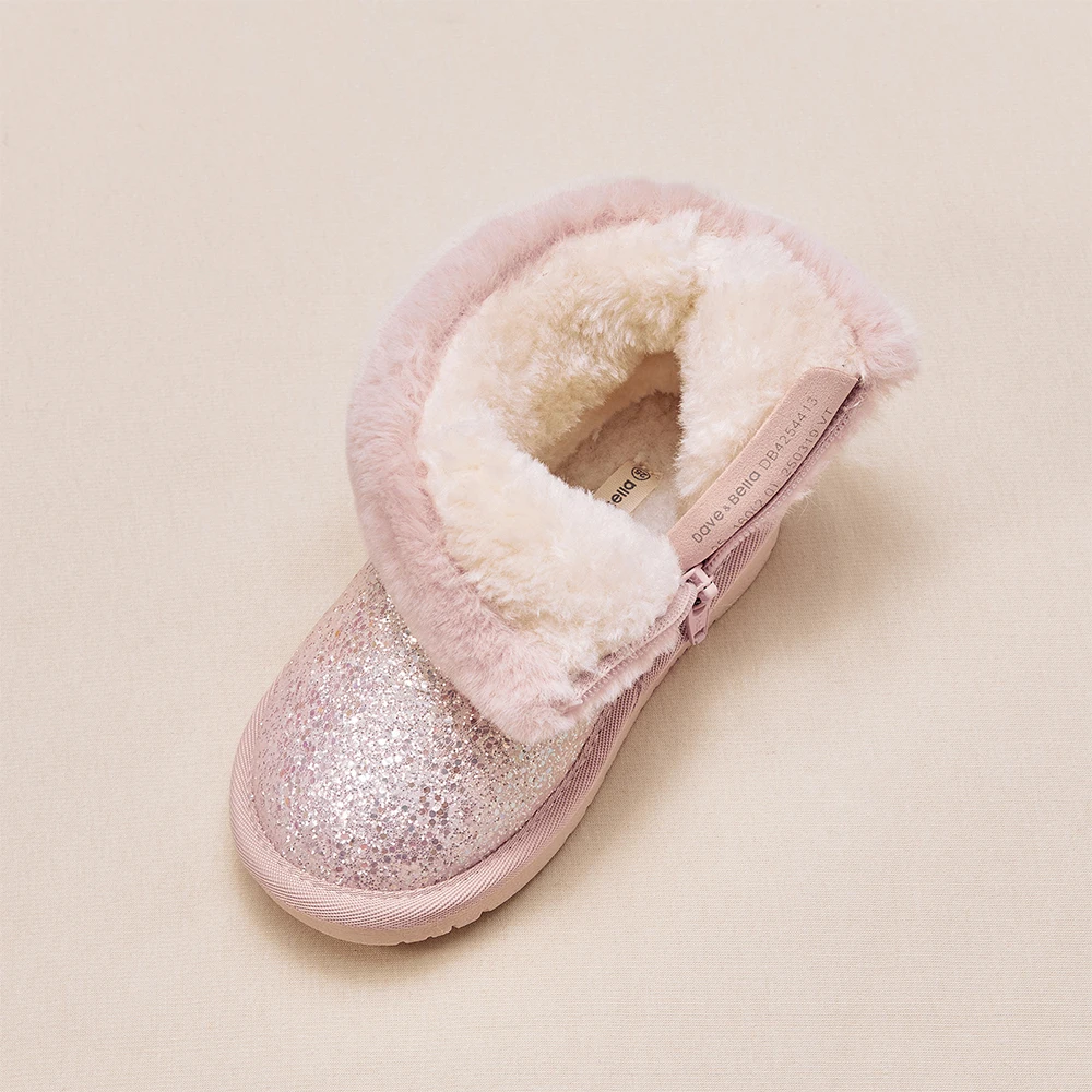 Dave Bella Children Snow Boots Winter Autumn Kids' Thick Warm Shoes Plush Ankle Boots Non-slip Footwear Uggs For Girls DB4254413 view 5