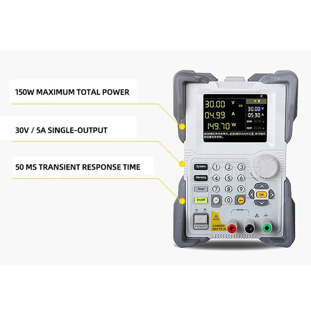 Programmable Power Supply, High Performance Programmable Linear Single Channel Small Power Supply