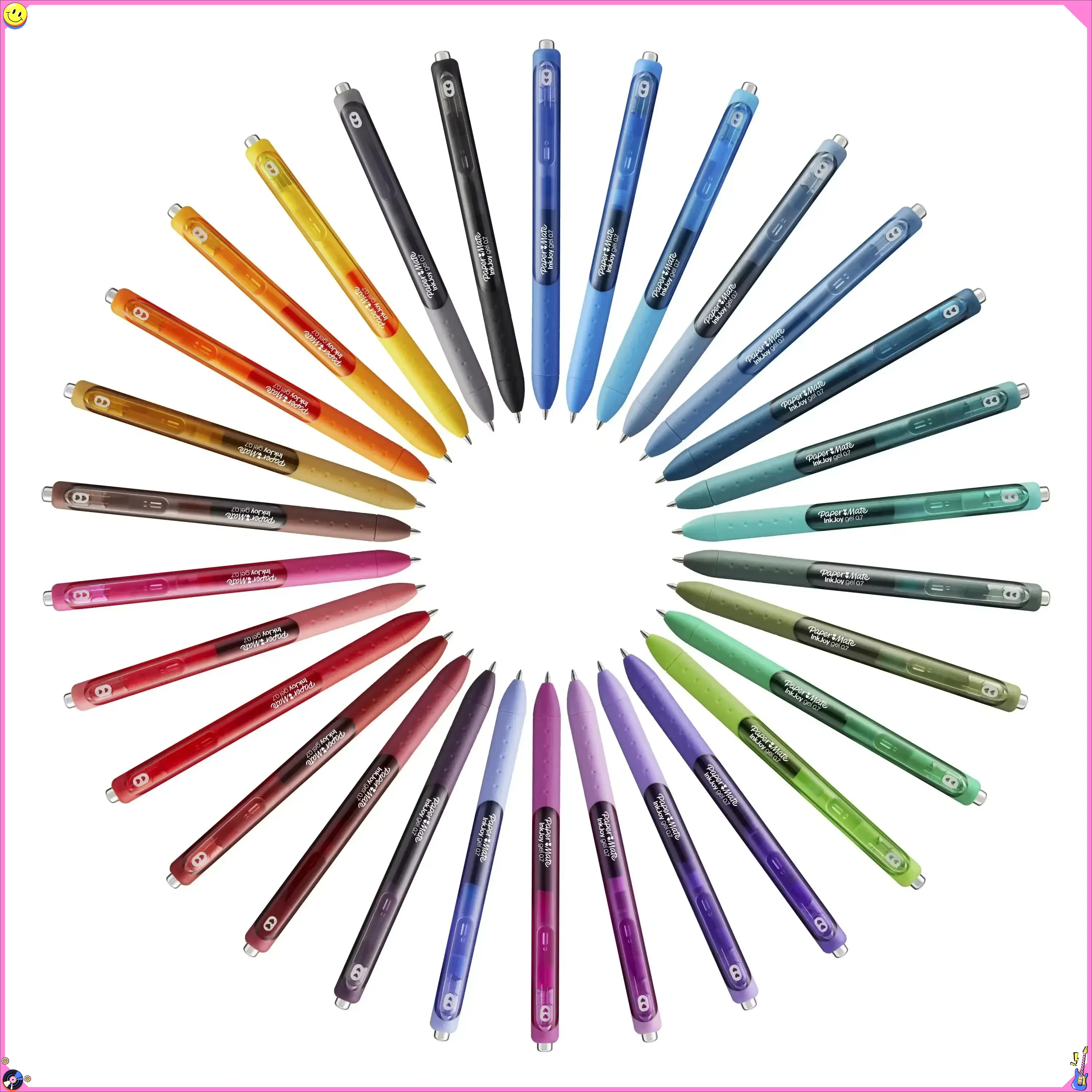 Gel Pens 0.7mm Medium Point, 22 Vibrant Colors Set for Smooth Writing, Ideal for Students, Office & Art Craft Projects