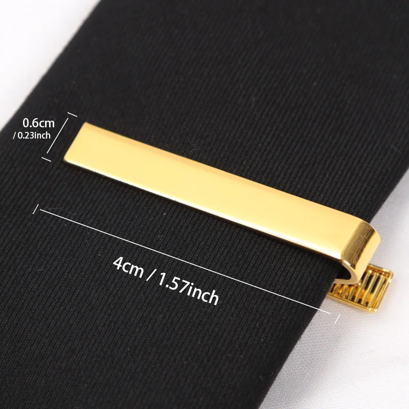 Přivázat klipů zlato barva móda kravaty pro muži dárky kov jednoduchý pult obejmout praktický kravata příslušenství přivázat špendlík pánská límec klip