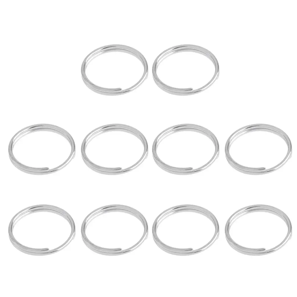 Silver Scuba Diving Ring Heavy Duty Keychain Waterproof Key Holder for Water Sports Boating Yachting Kayak