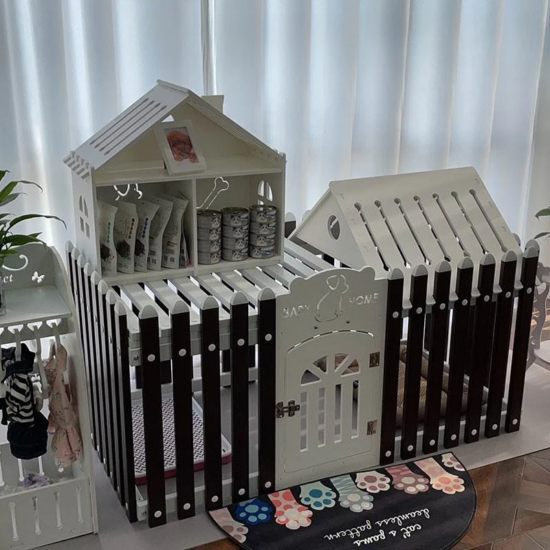 Pet Dog Villa Plastic Enclosure Cage Rack Fence