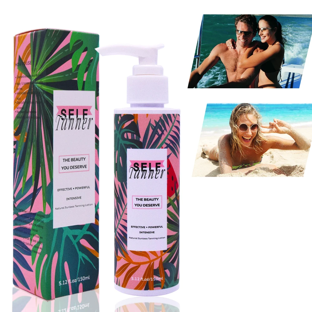 Self Tanner Body Lotion Natural ingredients  mild moisturizing and non-irritating Fresh and natural  not greasy