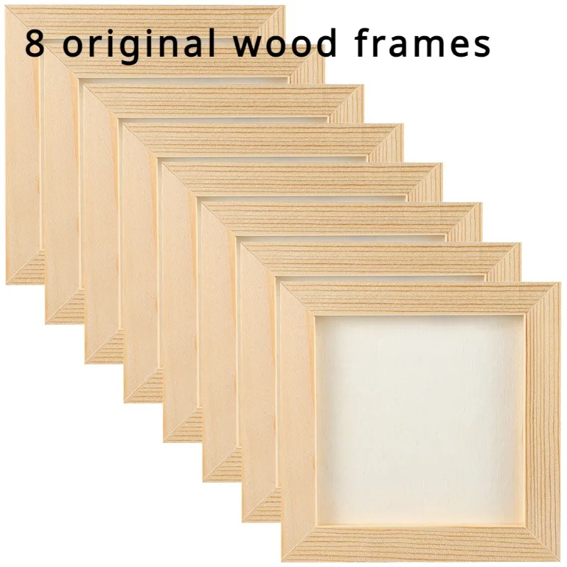 8 blank log picture frames are available for DIY. Painting frame mudwood blank frame