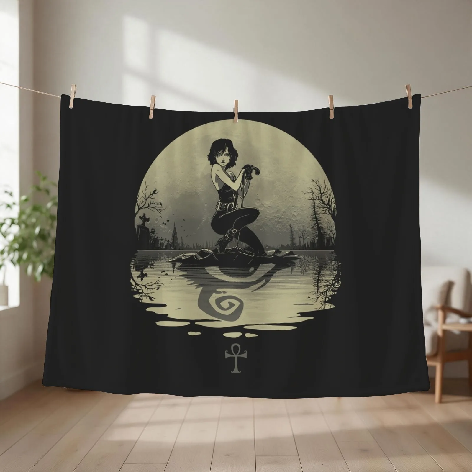 Sailing with Death Throw Blanket couch cozy soft plush fuzzy picnic outdoor blanket