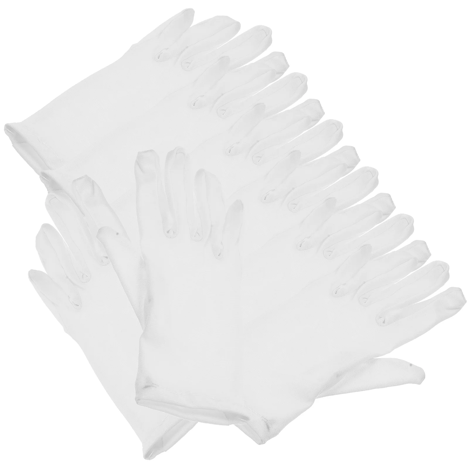 

5 Pairs White Gardening Gloves Protective Work Moisturizing Gardener Gifts Non-Slip Weeding Grasp Pruning for