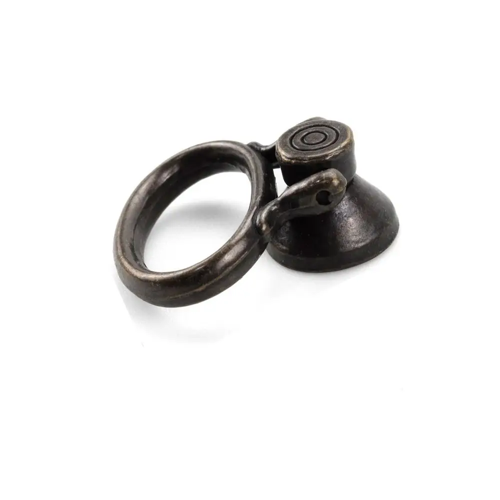 Chinese Antique Zinc Alloy Pendant Handle Delicate Retro Style Continental Cabinet Door Handle Multifunction Pull Ring