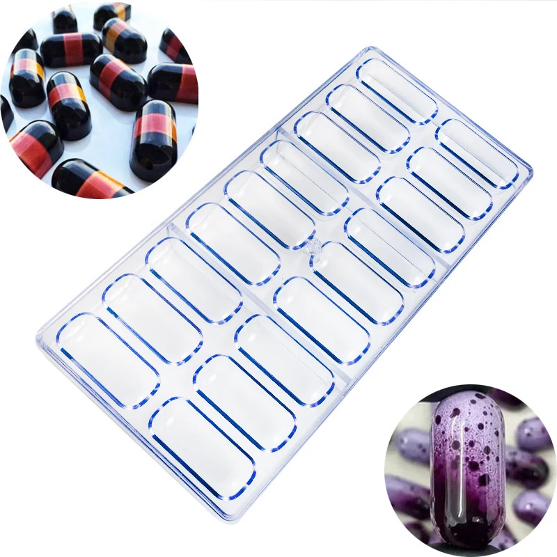 3D Chocolate Mold Baking Polycarbonate Chocolate Molds Confectionery Candy Form Mould Baking Pastry Bakery Tools