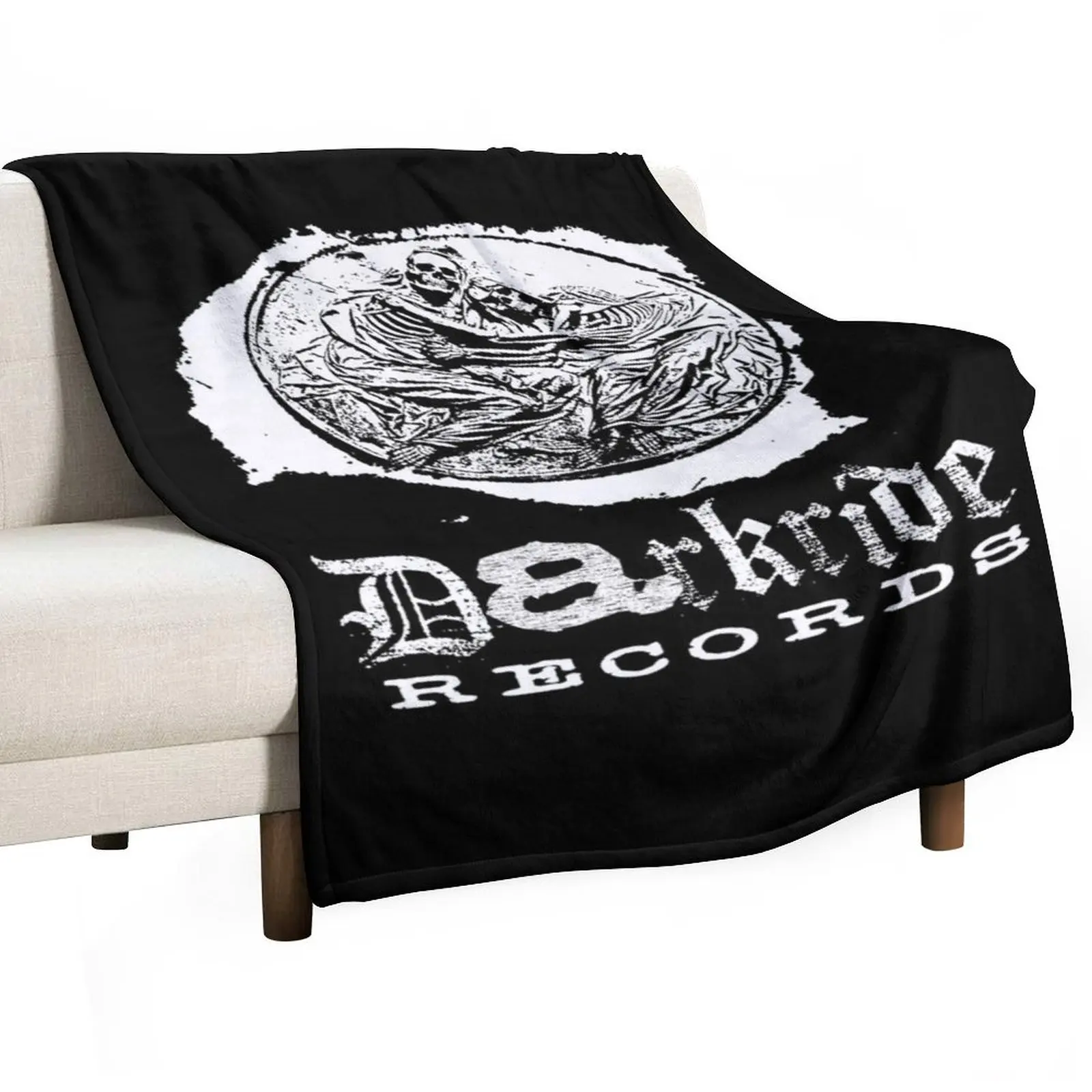 

Darkride Records Throw Blanket Plush halloween Soft Beds bed plaid Blankets