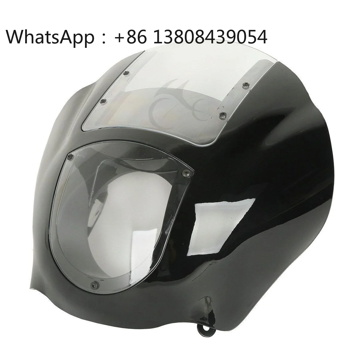 Quarter Fairing Black Clear Visor Windshield for Sportster 1988-later Xl 1986-1994 Fxr 1995-2005 Fxd Stainless Steel