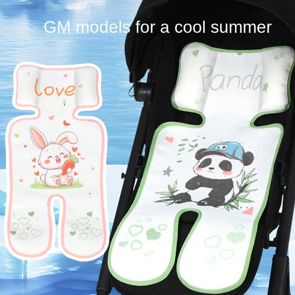 

Cartoon Animals Pram Cooler Mat Whale Seat Liner Baby Stroller Mat Panda Rabbit Baby Stroller Cool Seat Cushion