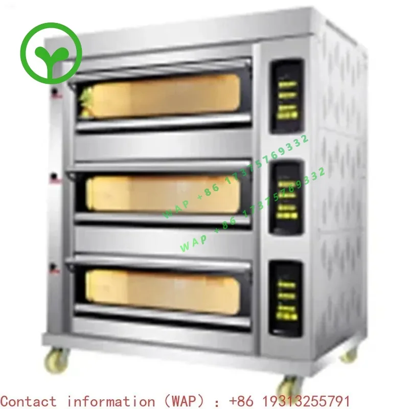 【From China】Built-in Commercial Kitchen  Oven Bakery Machine Equipment Baking Oven Bread Cake Deck Oven for Sale