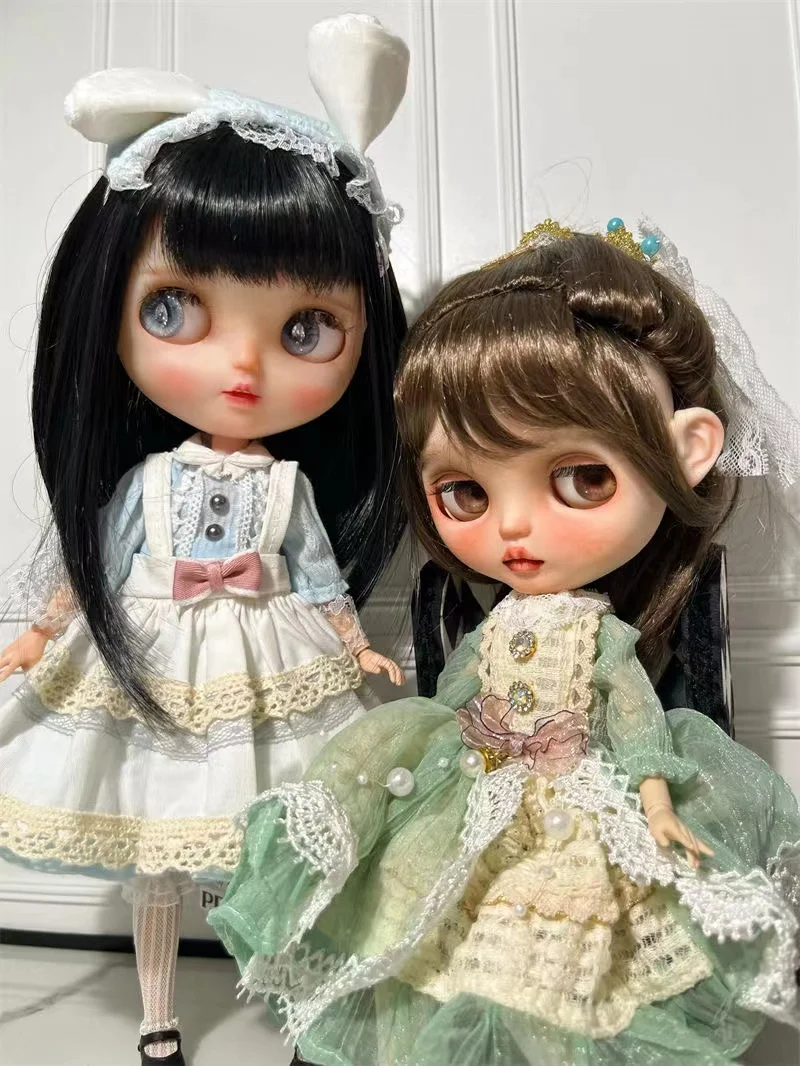 Nieuwe OB24 Jurk 30Cm 1/6 Bjd Blythes Poppenkleertjes Aankleden Pop Diy Kleding Accessoires Voor Meisje Gift