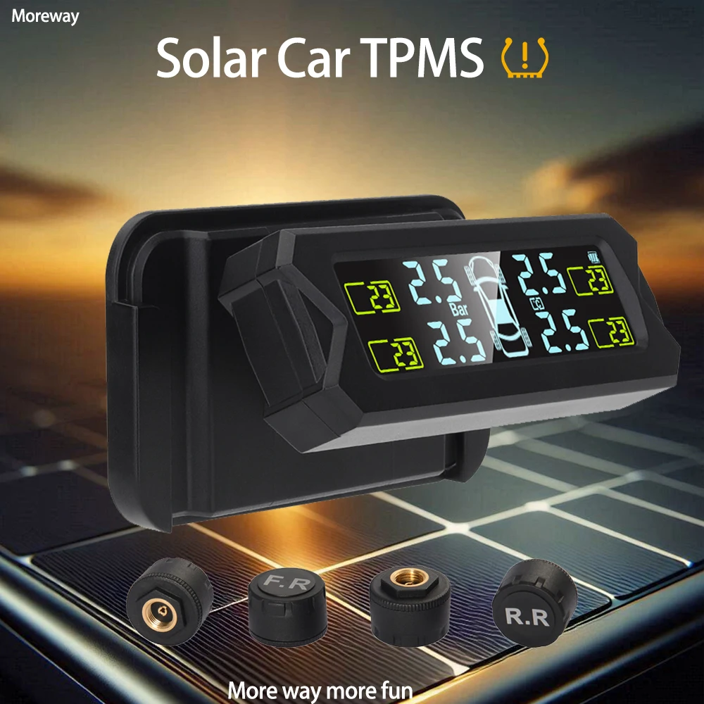 

Moreway автомобильный индикатор давления в шинах на солнечной энергии, датчики TPMS для Toyota Land Cruiser LC200 Prado LC150 Highlander 2013, интерьер