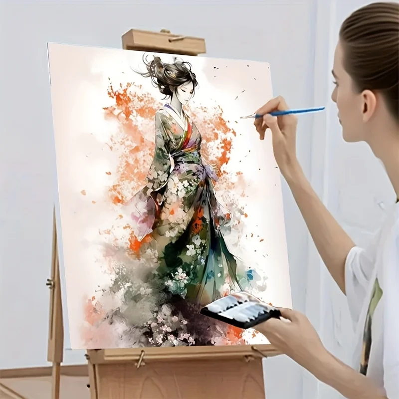 Professional Art Use: 1pc DIY Adult Paint by Numbers Kit, Art Gift, Painting by Numbers, Easy to Learn, Suitable for Beginners -
