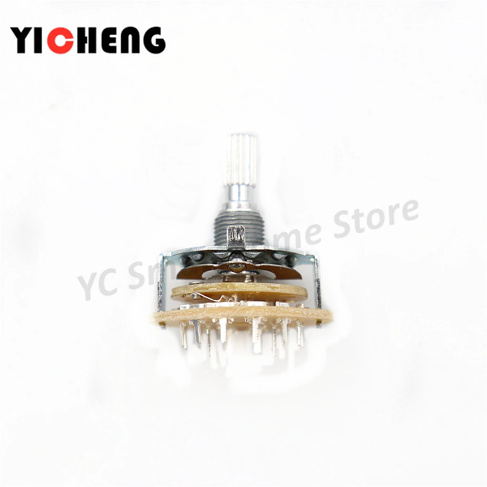 3Pcs RS25 band switch Shift position rotary switch 1 -4 Pin, 3-11gear ,20mm shank length,6mm torx shaft
