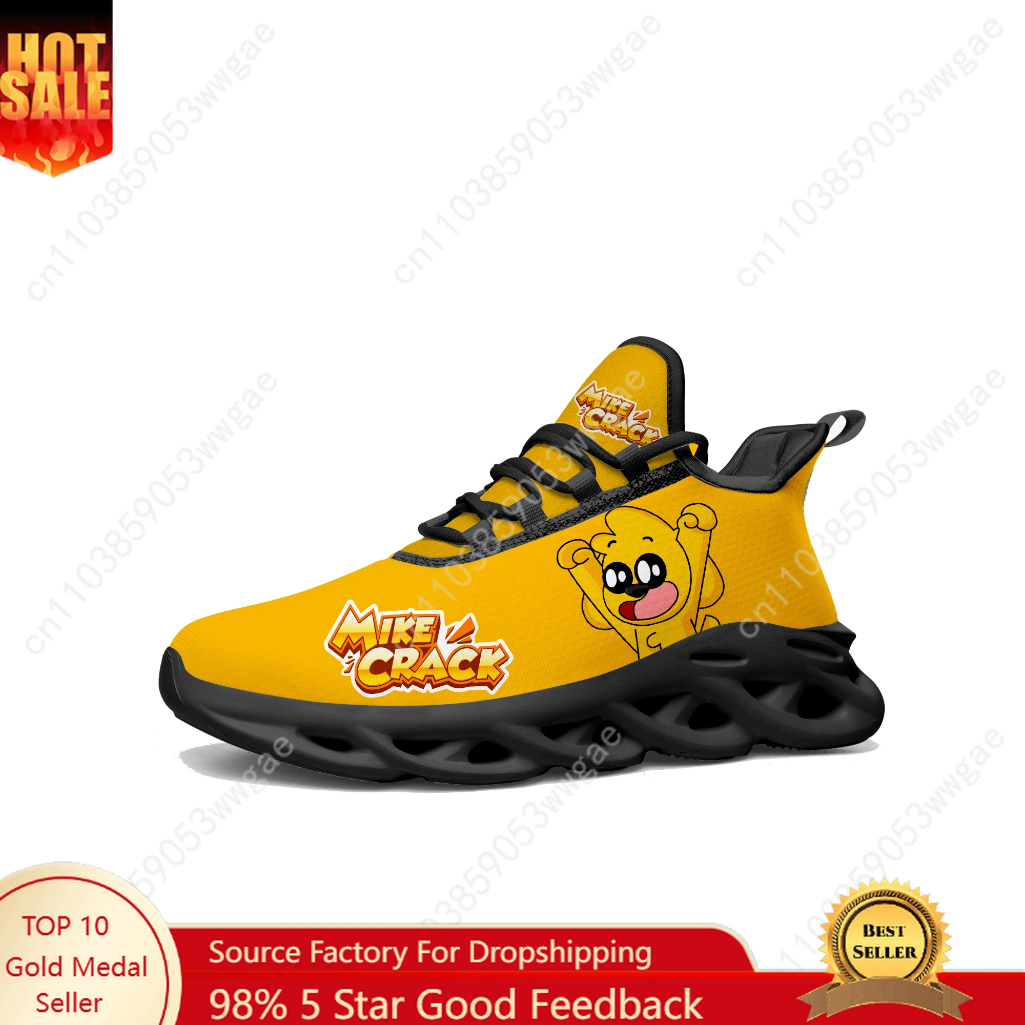 

Mikecrack Lace Mesh Shoes Flat Sneaker Mens Womens Sport Running Shoes Sport Sneakers Comfortable Cartoon Customized Footwear