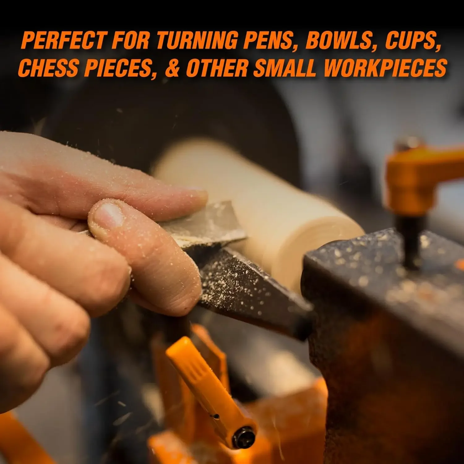 [XMSJ-مخزون محدود، اشتر الآن! ] مخرطة خشبية صغيرة ذات سرعة متغيرة 8 بوصة × 13 بوصة (LA3421) آلة مخرطة صغيرة